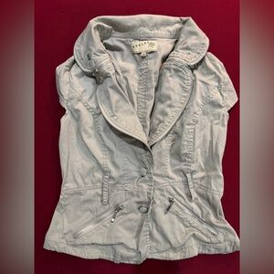 Ashley By 26 International Women's Utility Jacket in Light Gray